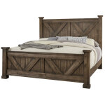 Cool Rustic X Bed With X Footboard - 170-667/766/933/MS2