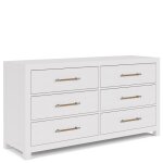 Rosalie 66" 6-Drawer Dresser-Wht - Image 5