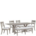 Bennett 58" Uph Dining Bench 1in - Image 10