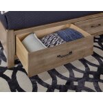 Cool Rustic Mansion Bed With Footboard Storage - 172-551/050B/505/555T - Image 6