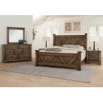 Cool Rustic X Bed With X Footboard - 170-557/755/922, 170-667/766/933/MS2, 170-667/766/944/MS2 - Image 3