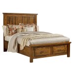 Maple Road Mansion Bed With Storage Footboard - 118-669/066B/502/666T