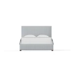 Choices Custom Bed Collection Amelia Upholstered Bed - Navy Stripe - 100-551N-155N-822N