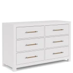 Rosalie 56" 6-Drawer Dresser-Wht - Image 4
