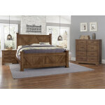 Cool Rustic X Bed With X Footboard - 174-667/766/944/MS2 - Image 3