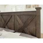 Cool Rustic X Bed With X Footboard - 170-667/766/944/MS2 - Image 4
