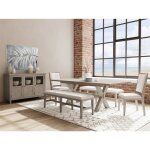Bennett 58" Uph Dining Bench 1in - Image 7