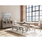 Bennett 58" Uph Dining Bench 1in - Image 6