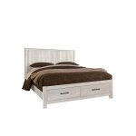 Lodge & Loft Radius Poster Bed With Footboard Storage in Queen - 844-558-050B-502-555