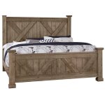 Cool Rustic X Bed With X Footboard - 172-557/755/922, 172-667/766/933/MS2,
