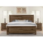 Cool Rustic Plank Bed in Cal King - 170-668-866-944-MS2 - Image 4