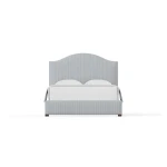 Choices Custom Bed Collection Emily Upholstered Bed - Navy Stripe - 100-669N-166N-822N