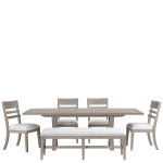 Bennett 58" Uph Dining Bench 1in - Image 11