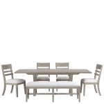 Bennett 58" Uph Dining Bench 1in - Image 10