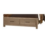 Lodge & Loft Wood Trim Upholstered Storage Bed - Sedona Brown Fabric - 842-551Y-050B-502-555 - Image 7