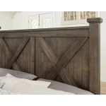 Cool Rustic X Bed With X Footboard - 170-667/766/933/MS2 - Image 4