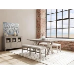 Bennett 58" Uph Dining Bench 1in - Image 2