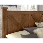 Cool Rustic X Bed With Footboard Storage - 174-667/066B/602/602T - Image 3