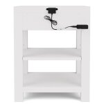 Rosalie 1-Drawer Nightstand-White - Image 4