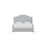 Choices Custom Bed Collection Emily Upholstered Bed - Navy Stripe - 100-559N-155N-822N,100-669N-166N-822N