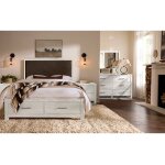 Lodge & Loft Wood Trim Upholstered Storage Bed - Sedona Brown Fabric - 844-661Y-066B-502-666 - Image 6