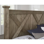 Cool Rustic X Bed With X Footboard - 172-557/755/922 - Image 4