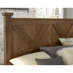 Cool Rustic X Bed With X Footboard - 174-557/755/922 - Image 5