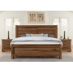Cool Rustic Plank Bed in King - 174-668-866-933-MS2 - Image 3