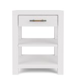 Rosalie 1-Drawer Nightstand-White