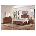 Maple Road Scallop Storage Bed - 118-557-050B-502-555; 118-667-066B-502-666 ; - Image 3