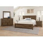Cool Rustic Plank Bed in Cal King - 170-668-866-944-MS2 - Image 3