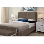 Joinery Upholstered Bed-brindle Grey - 194-551X-155X-822X-404 - Image 3