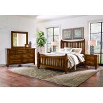 Maple Road Slat Poster Bed With Slat Poster Footboard - 118-668/866/733/MS2 - Image 4