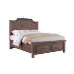 Maple Road Scalloped Storage Bed - 117-557-050B-502-555;117-667-066B-502-666