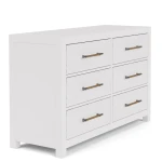 Rosalie 56" 6-Drawer Dresser-Wht - Image 5