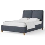 Nordhaven Upholstered Bed-navy Tweed - 852-551J-155J-822J-404
