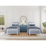 Rosalie 3-Drawer Accent Chest - Blue - Image 5