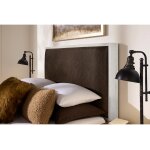 Lodge & Loft Wood Trim Upholstered Storage Bed - Sedona Brown Fabric - 844-661Y-066B-502-666 - Image 3