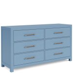 Rosalie 66" 6-Drawer Dresser-Blue - Image 7