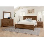 Cool Rustic Plank Bed in King - 174-668-866-933-MS2 - Image 4