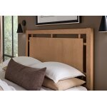 Lodge & Loft Floating Panel Bed With Footboard Storage in King - 842-667-066B-502-666 - Image 8