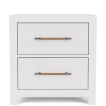 Rosalie 2-Drawer Nightstand-White