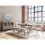 Bennett 58" Uph Dining Bench 1in - Image 8