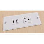 Desk W/ Charging Station - Image 5