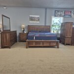 Amish Made Solid Wood 5 Piece King Bedroom Set