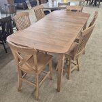 Amish Made Solid Wood 7 Piece Dining Set
