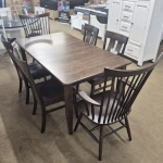 Amish Made Solid Wood 7 Piece Dining Set