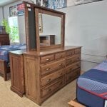 Amish Made Solid Wood 5 Piece Storage King Bedroom Set - Image 5