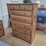 Amish Made Solid Wood 5 Piece Storage King Bedroom Set - Image 6