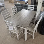 7 Piece Set: Table & 6 Chairs